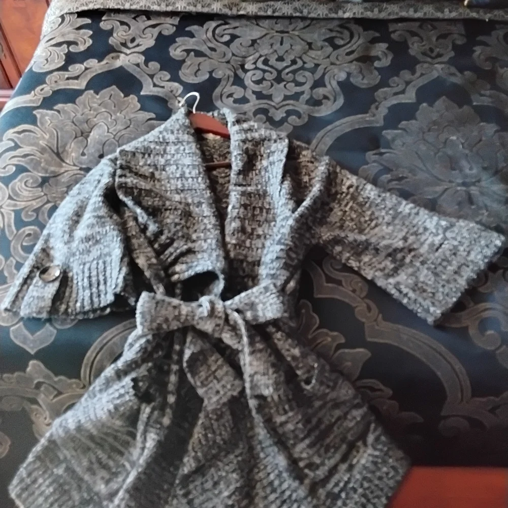 Karen Millen Gray Sweater Cardigan - Picture 1 of 4